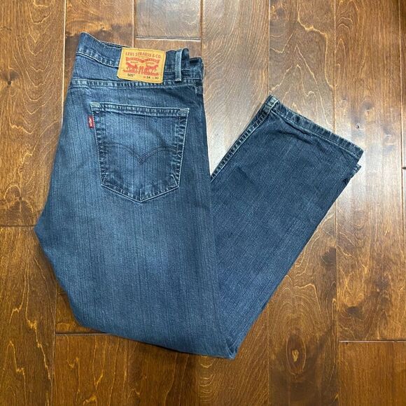 Levi's 505 Regular Fit Straight Leg Denim Blue Jeans Men's Size 34W x 30L - Picture 10 of 10